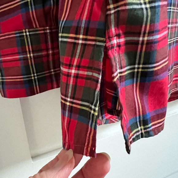 Royal Stewart Plaid Wrinkle Free Blouse  14P - Picture 5 of 10